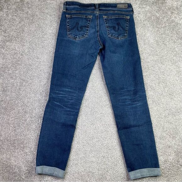 Ag Adriano Goldschmied The Stilt Roll Up Jeans Women's 27 Blue Skinny Low Rise - Picture 3 of 13